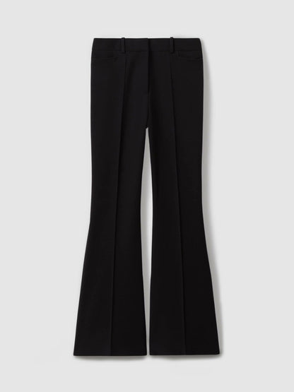 Flared Suit Trousers in Black | Reiss Women Featured