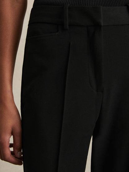 Flared Suit Trousers in Black | Reiss Women Featured