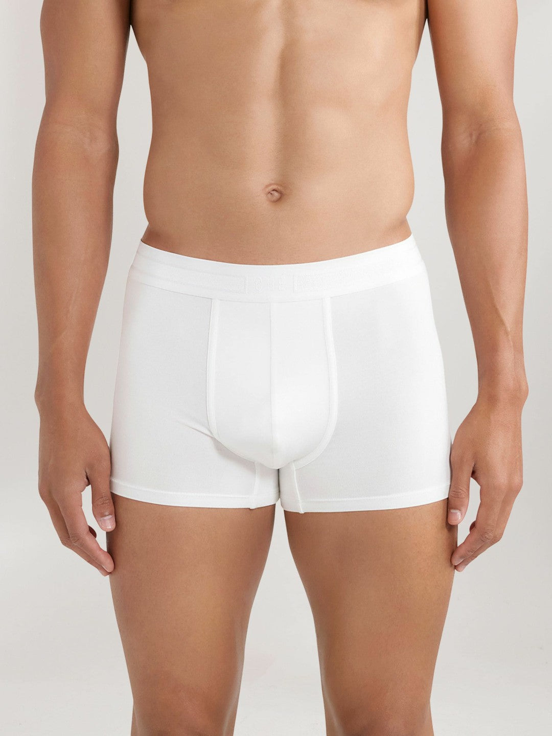 CHÉ Studios Boxer Trunks with TENCEL™ Fibers in White | Reiss Men Featured