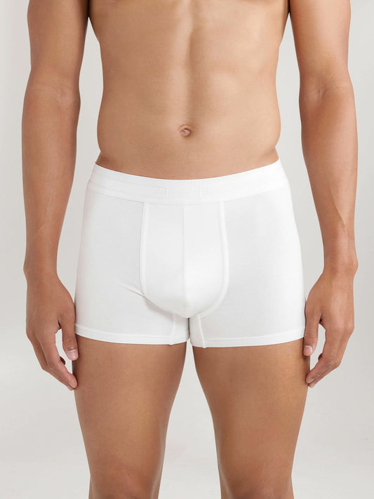 CHÉ Studios Boxer Trunks with TENCEL™ Fibers in White | Reiss Men Featured