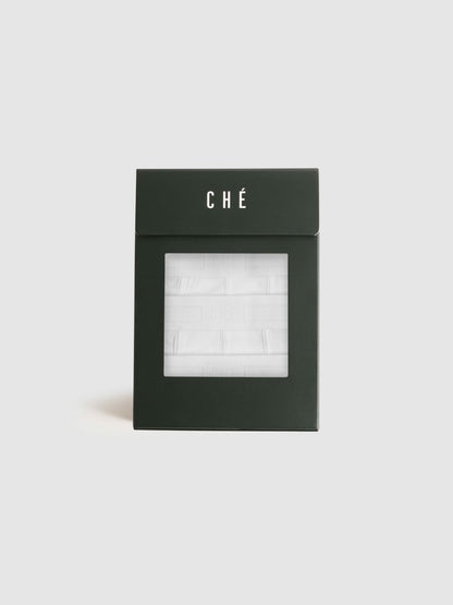 CHÉ Studios Boxer Trunks with TENCEL™ Fibers in White | Reiss Men Featured