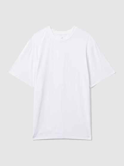 CHÉ Studios Crew Neck T-Shirt with TENCEL™ Fibers in White | Reiss Men Featured