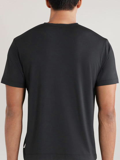 CHÉ Studios Crew Neck T-Shirt with TENCEL™ Fibers in Black | Reiss Men Popular