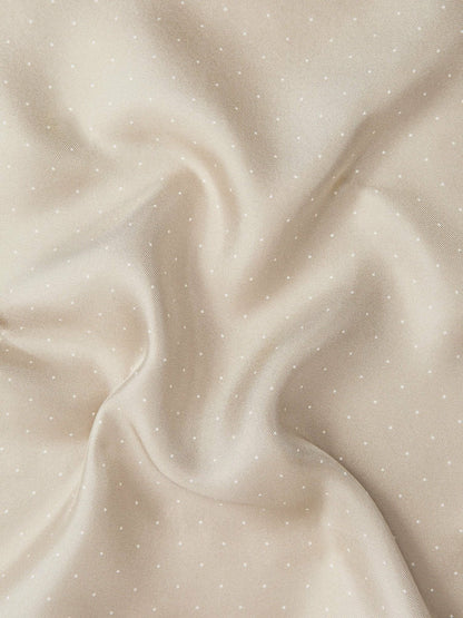 Polka Dot Silk Pocket Square in Stone | Reiss Men Popular