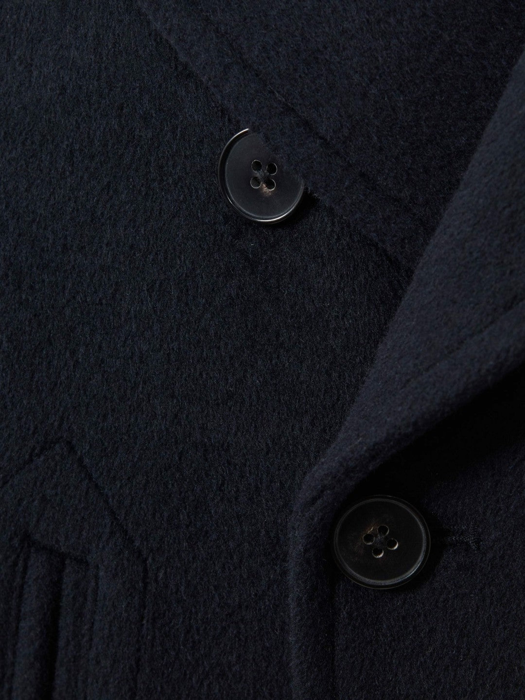 9-13 yrs Wool Blend Twill Double Breasted Coat in Navy | Reiss Children & Baby Featured