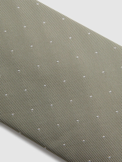 Polka Dot Silk Tie in Champagne | Reiss Men Best Seller