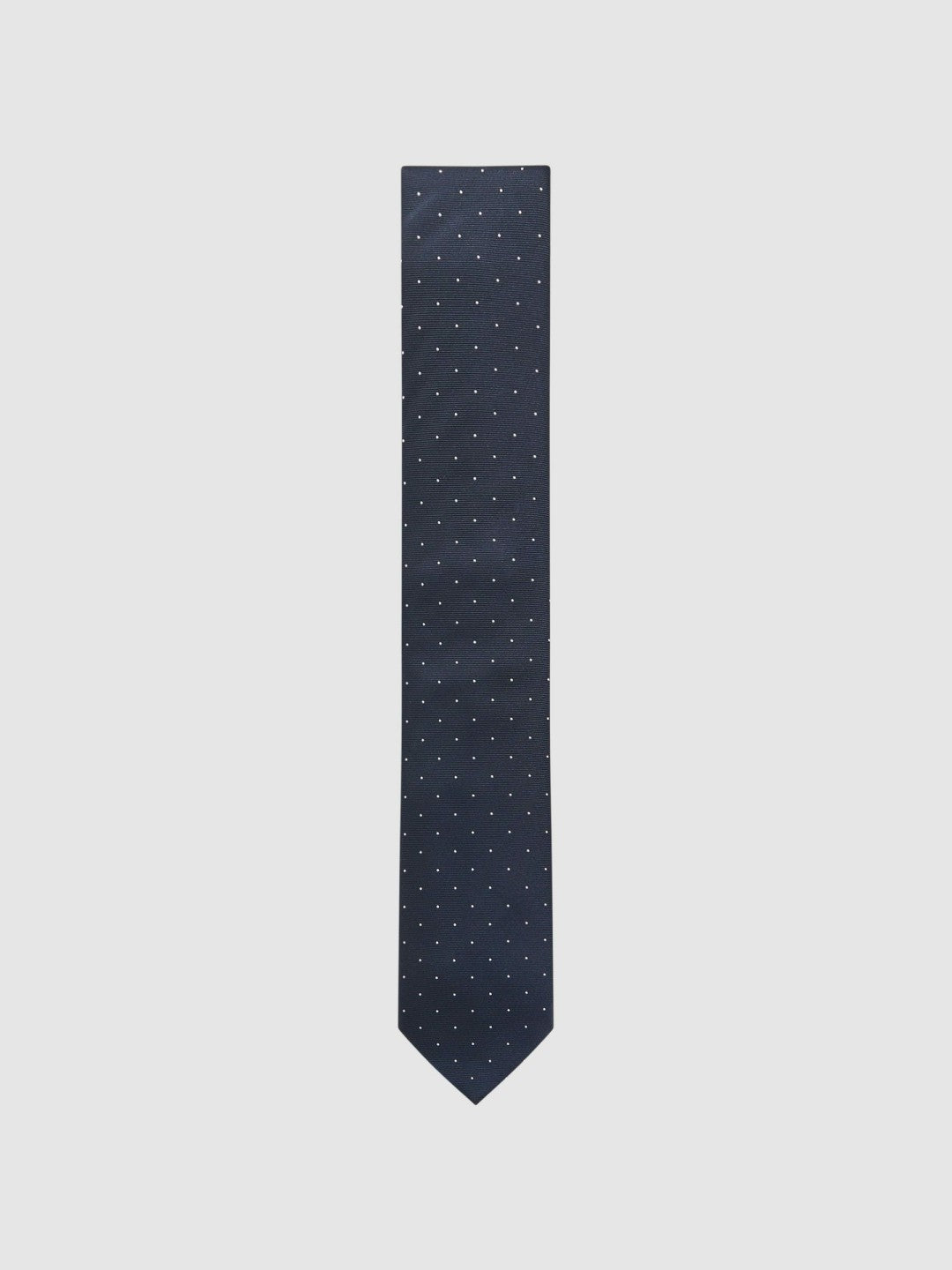 Polka Dot Silk Tie in Navy | Reiss Men Best Seller