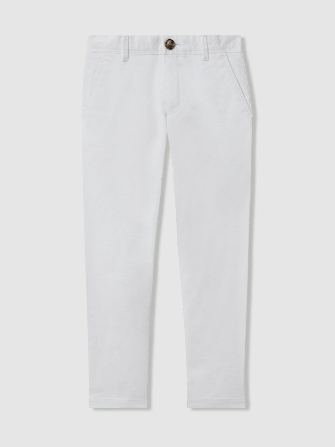 13-14 yrs Slim Fit Casual Chinos in White | Reiss Children & Baby Signature