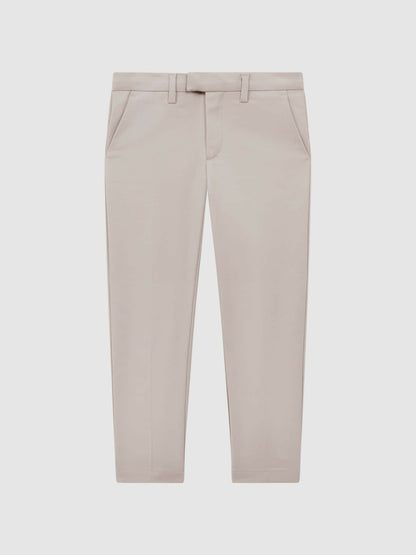 9-14 yrs Slim Fit Tapered Chinos in Stone | Reiss Children & Baby Exclusive