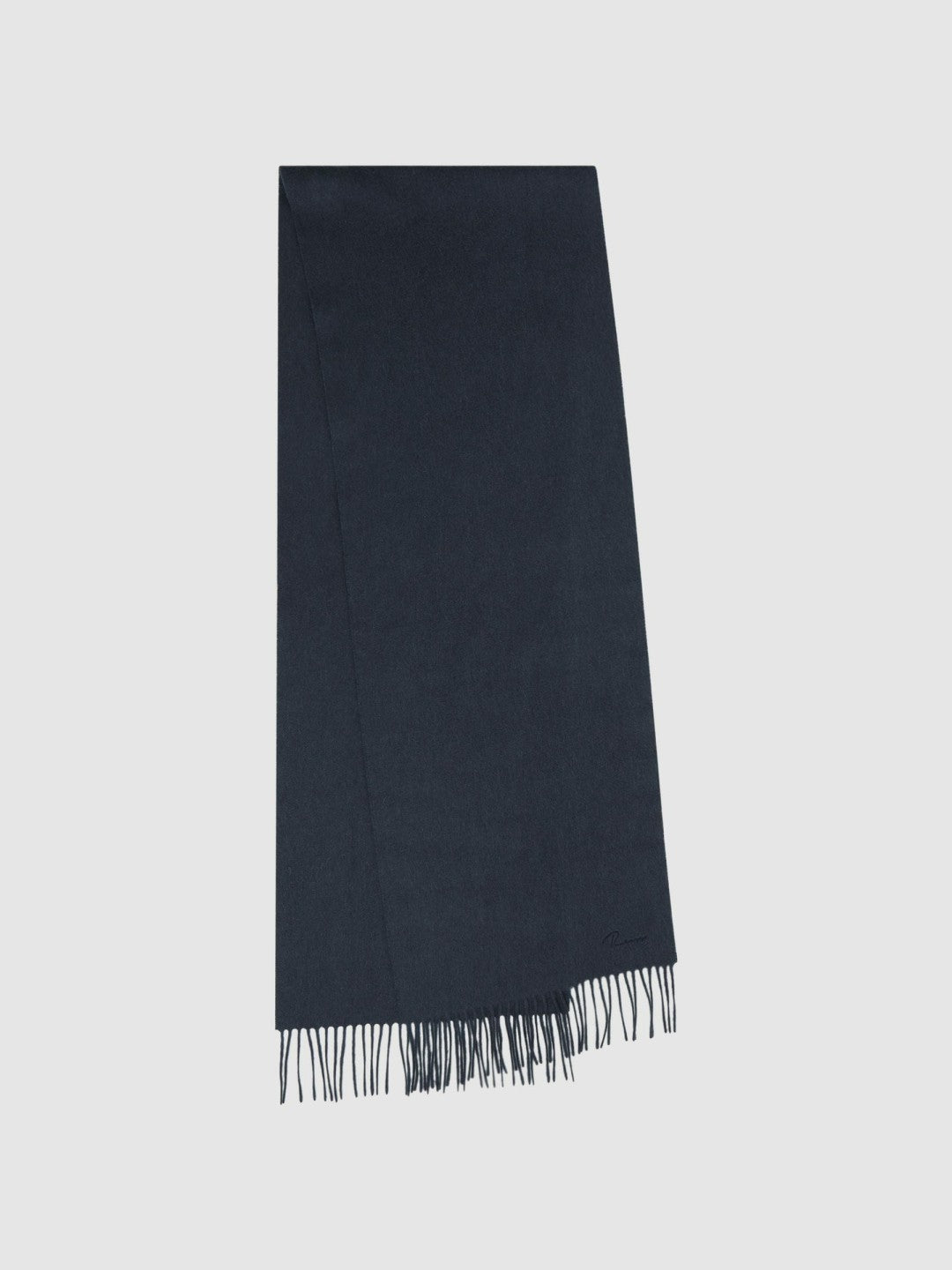 Wool and Cashmere Scarf in Airforce Blue | Reiss Men Trending