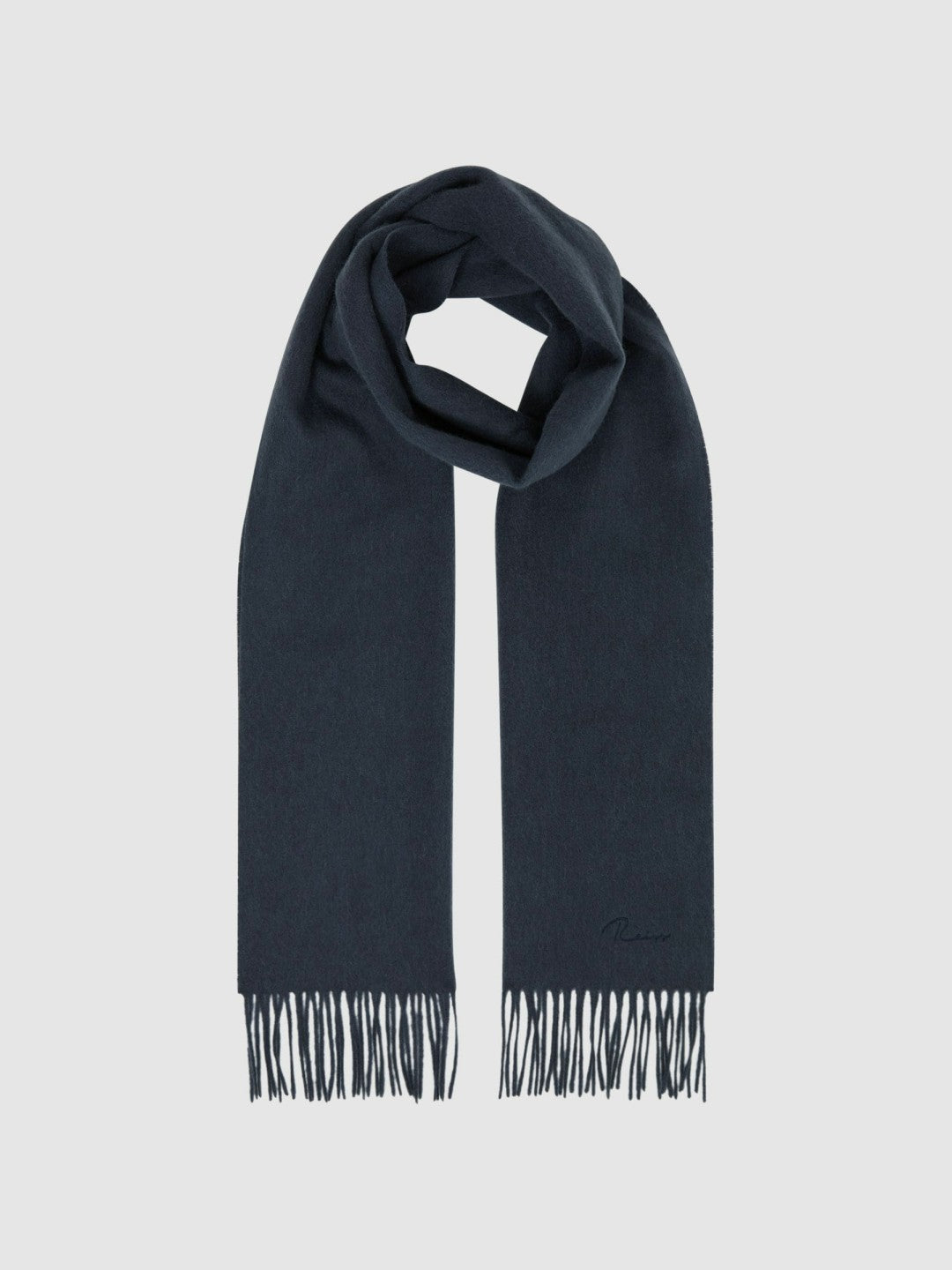 Wool and Cashmere Scarf in Airforce Blue | Reiss Men Trending