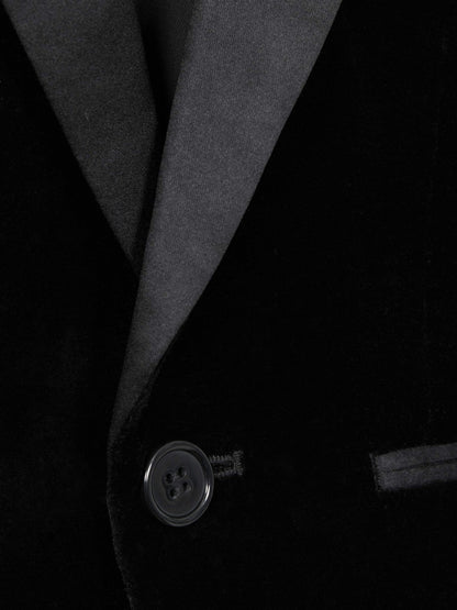 3-9 yrs Single Breasted Velvet Blazer in Black | Reiss Children & Baby Featured