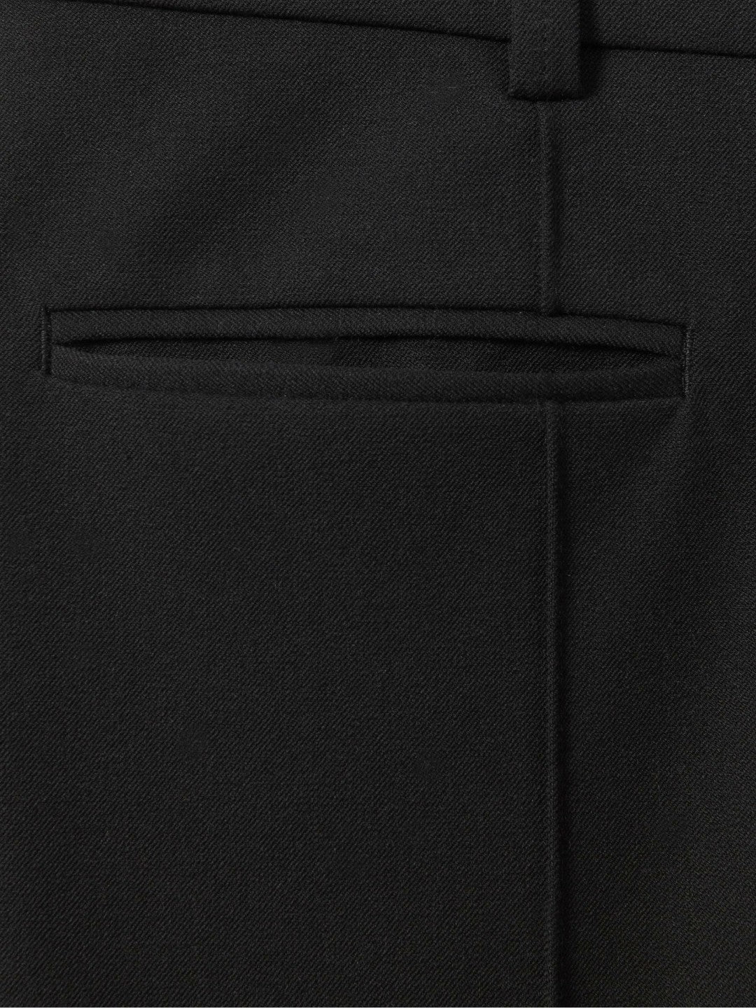 Petite High Rise Flared Trousers in Black | Reiss Women Trending