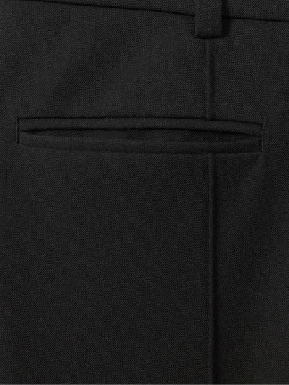 Petite High Rise Flared Trousers in Black | Reiss Women Trending