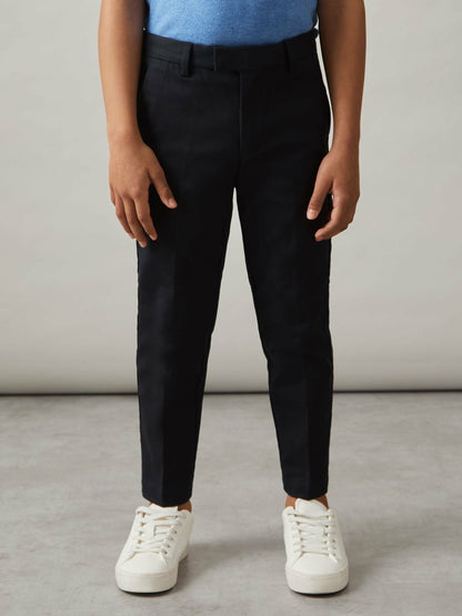 9-13 yrs Slim Fit Tapered Chinos in Navy | Reiss Children & Baby Popular