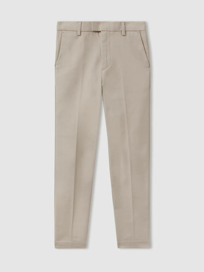 13-14 yrs Slim Fit Tapered Chinos in Stone | Reiss Children & Baby Best Seller