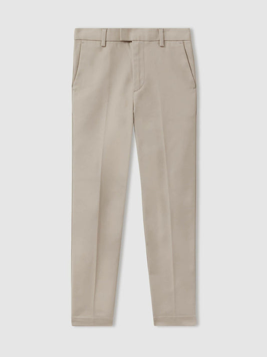 13-14 yrs Slim Fit Tapered Chinos in Stone | Reiss Children & Baby Best Seller