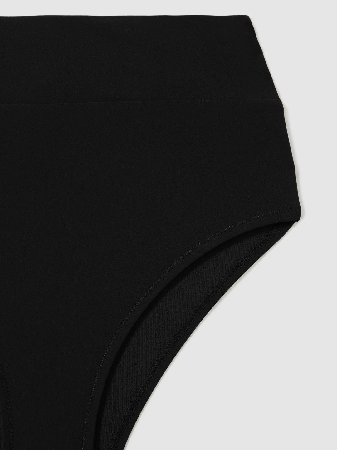High Rise Bikini Bottoms in Black | Reiss Women Best Seller