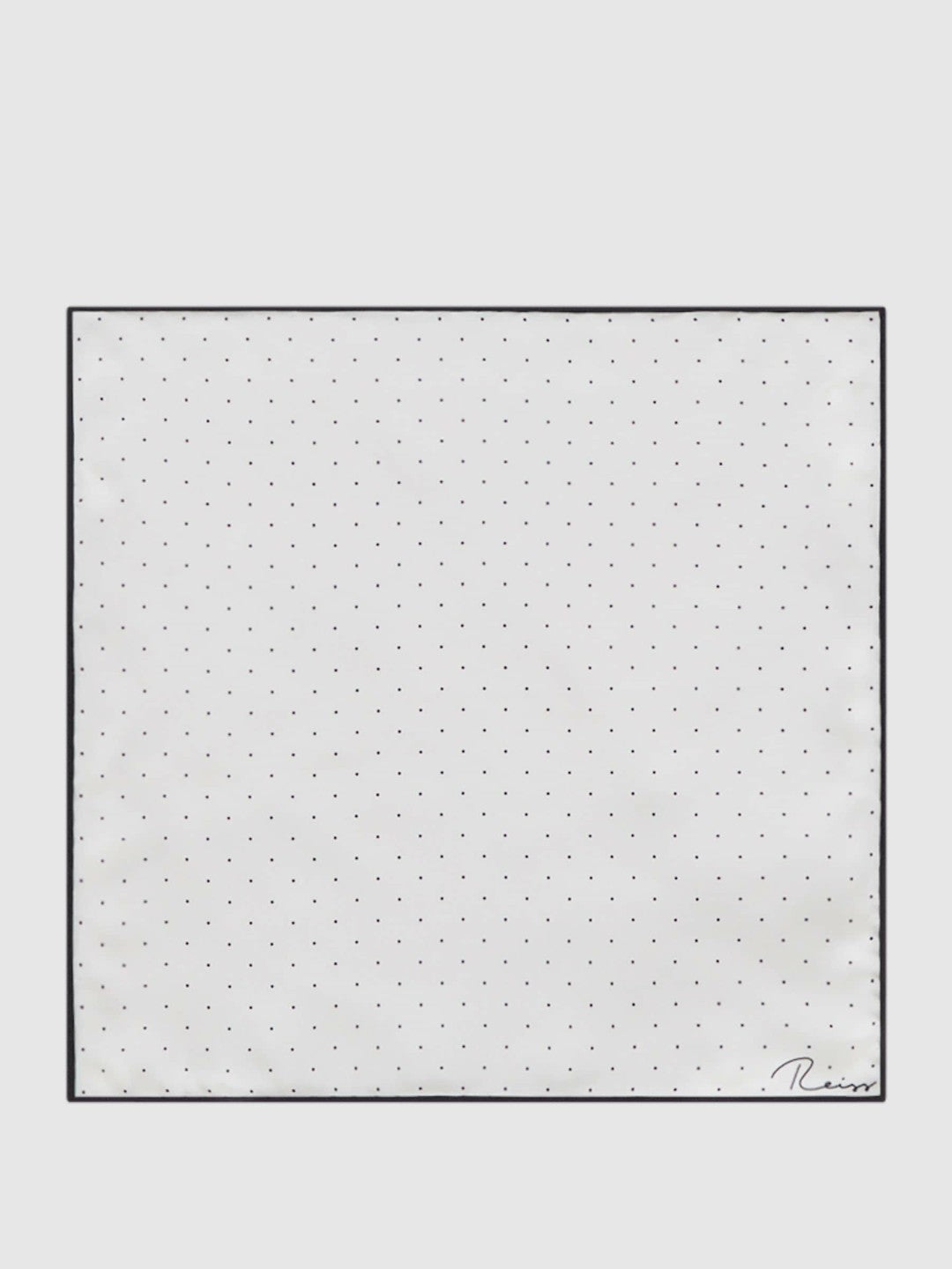 Polka Dot Silk Pocket Square in White | Reiss Men Popular