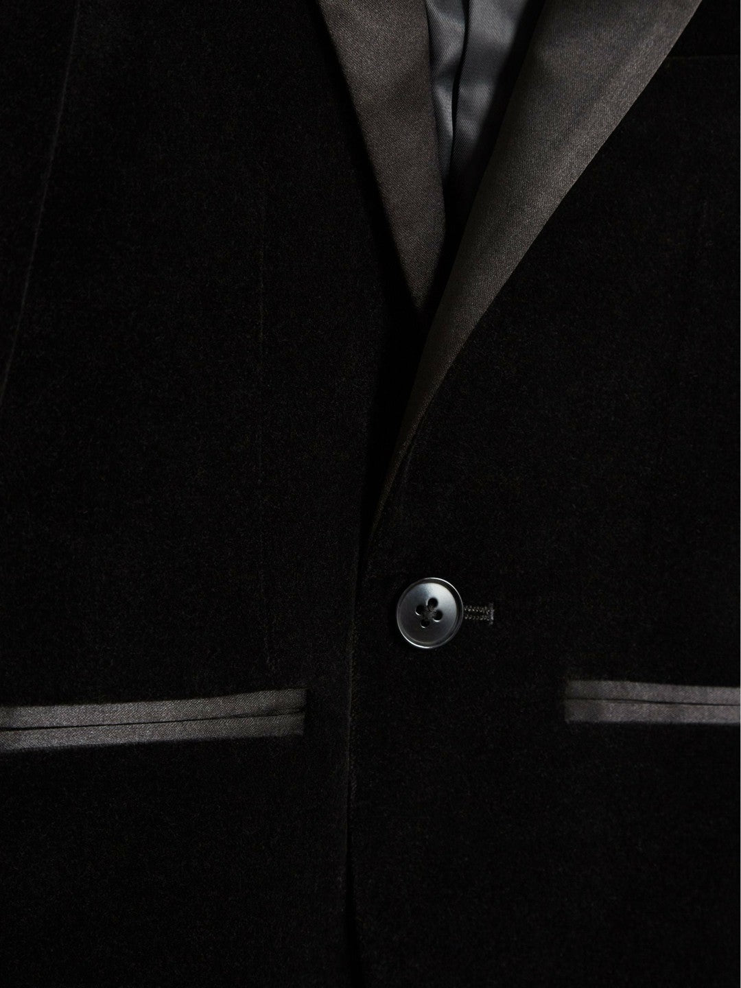 4-9 yrs Single Breasted Velvet Blazer in Black | Reiss Children & Baby Trending
