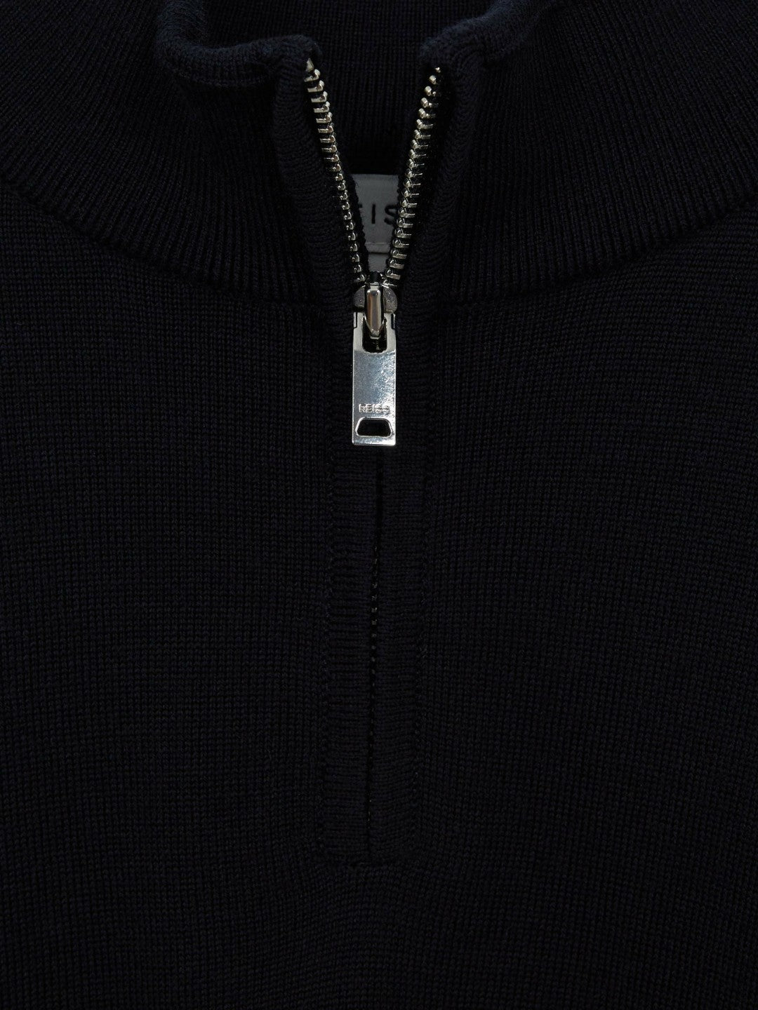 4-9 yrs Merino Wool Zip-Neck Jumper in Navy | Reiss Children & Baby Recommended