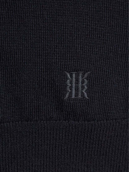 4-9 yrs Merino Wool Zip-Neck Jumper in Navy | Reiss Children & Baby Recommended