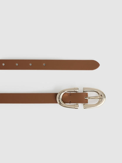 Horseshoe Belt in Tan | Reiss Women Best Seller