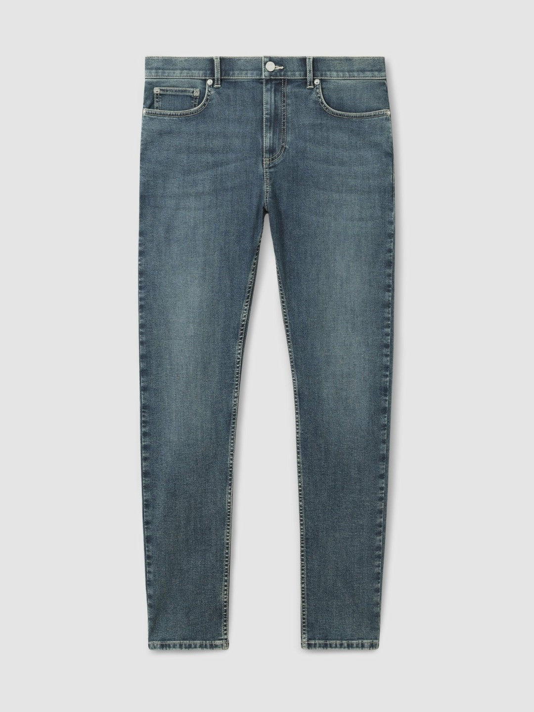 Skinny-Fit Jeans in Washed Indigo Grey Cast | Reiss Men Popular