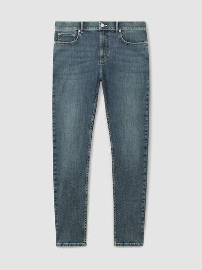Skinny-Fit Jeans in Washed Indigo Grey Cast | Reiss Men Popular