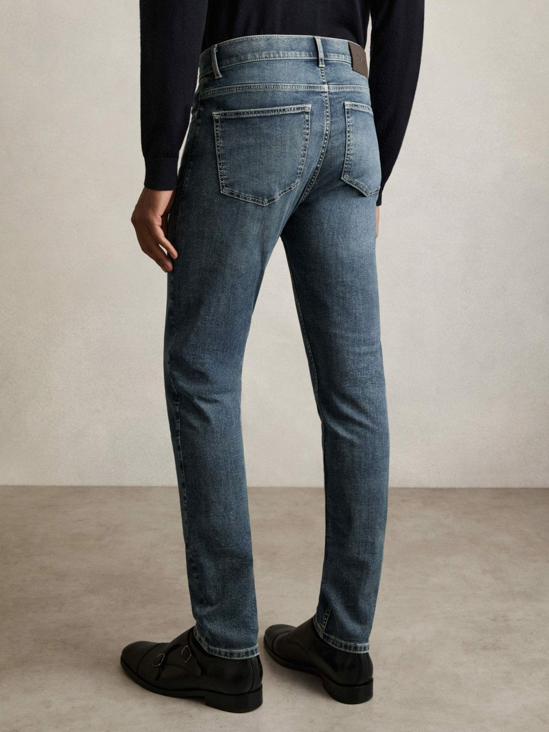 Skinny-Fit Jeans in Washed Indigo Grey Cast | Reiss Men Popular