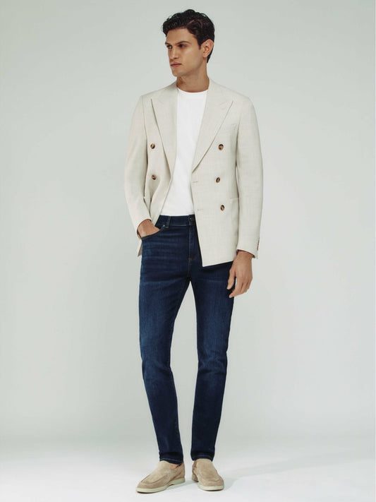 Skinny-Fit Jeans in Washed Dark Indigo | Reiss Men New