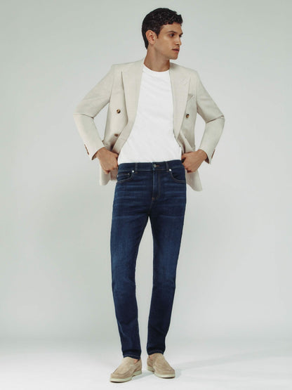 Skinny-Fit Jeans in Washed Dark Indigo | Reiss Men New