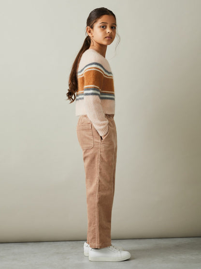 Colourblock Striped Jumper in Pink | Reiss Children & Baby Premium