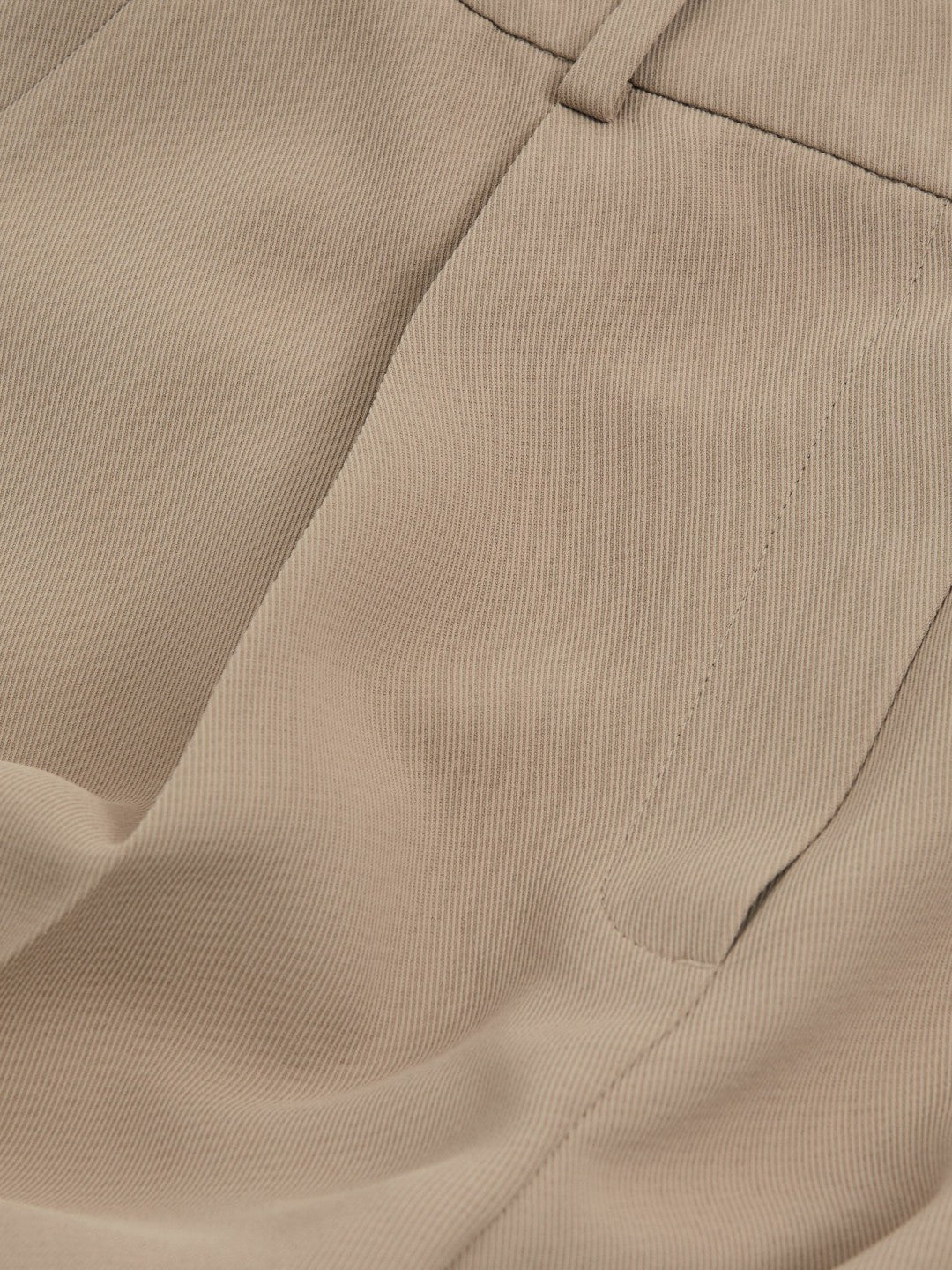 Half-Elasticated Wide Leg Trousers in Mink Neutral | Reiss Women Exclusive