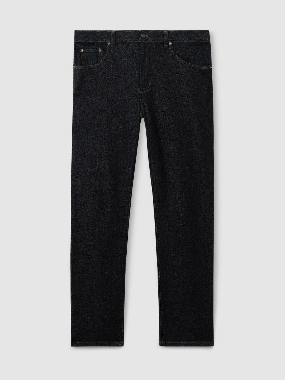 Straight-Leg Jeans in Raw Indigo | Reiss Men Exclusive