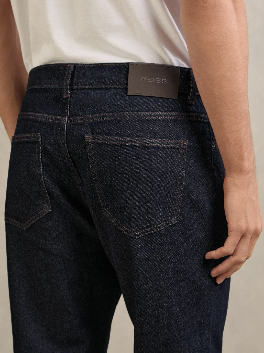 Straight-Leg Jeans in Raw Indigo | Reiss Men Exclusive