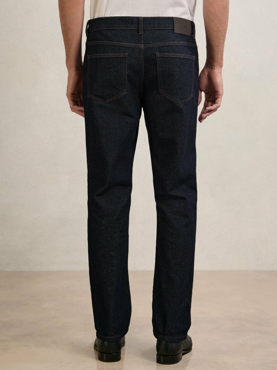 Straight-Leg Jeans in Raw Indigo | Reiss Men Exclusive