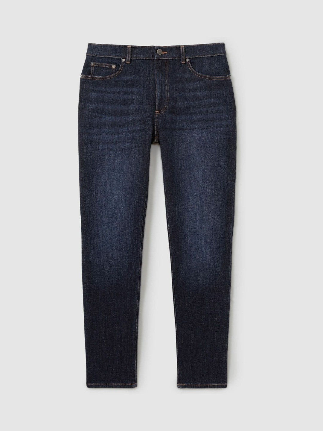Cotton-Stretch Slim-Fit Jeans in Indigo Blue Wash | Reiss Men Signature