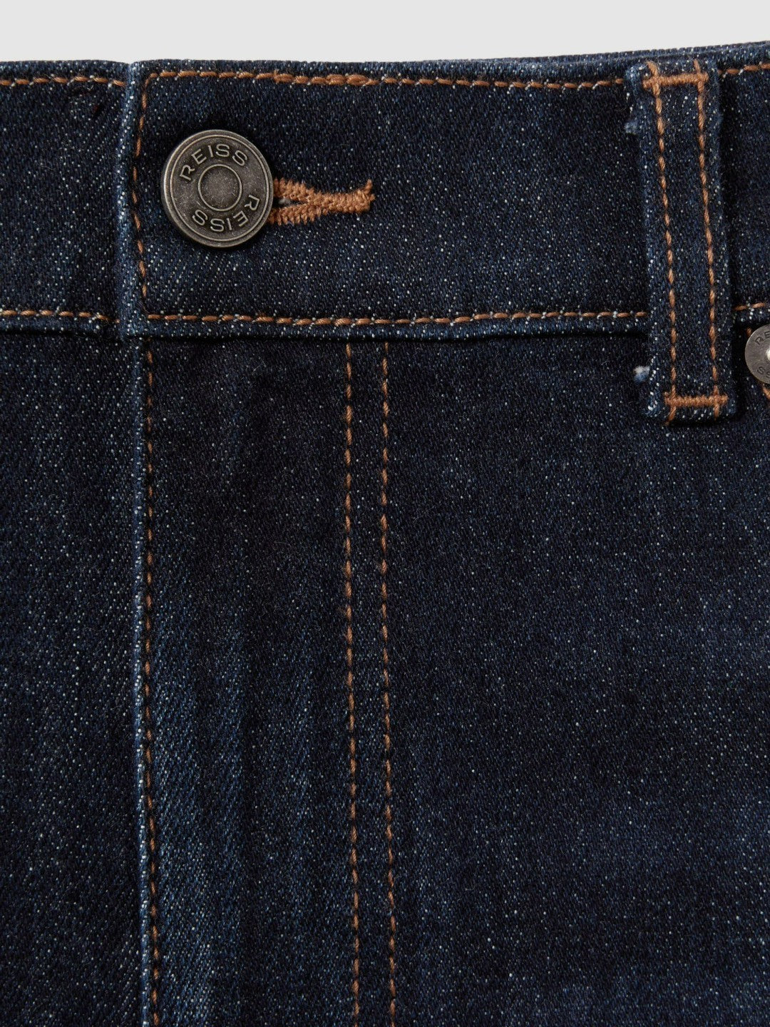 Cotton-Stretch Slim-Fit Jeans in Indigo Blue Wash | Reiss Men Signature