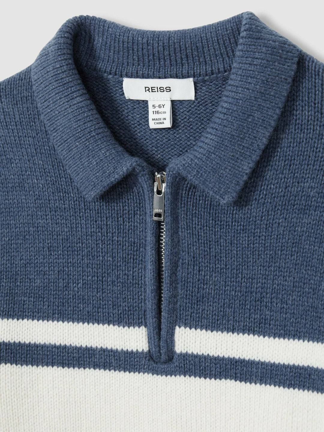 9-13 yrs Half-Zip Colour-Block Polo Shirt in Blue/White | Reiss Children & Baby Popular