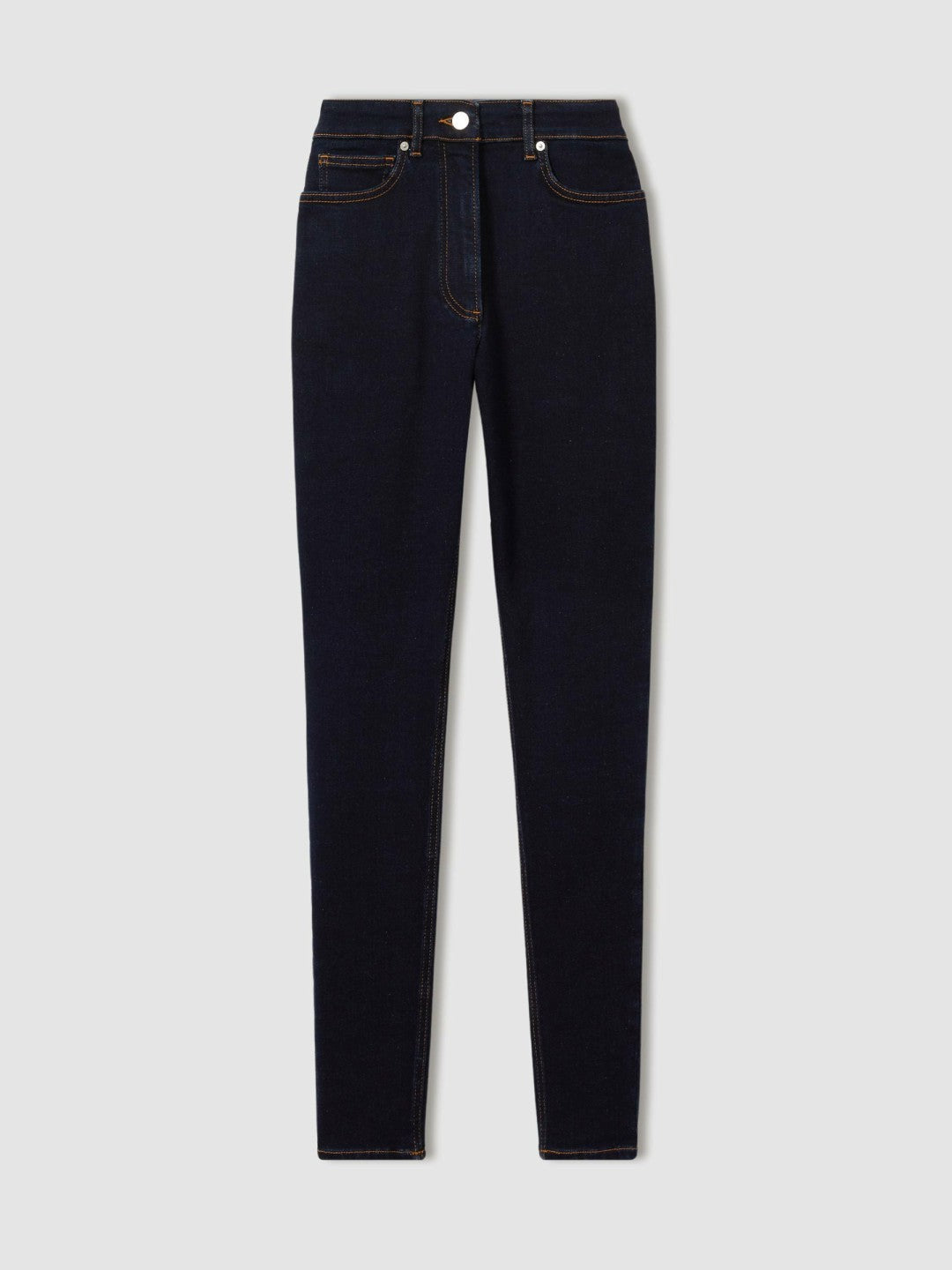 Petite Skinny Jeans in Dark Blue | Reiss Women Recommended