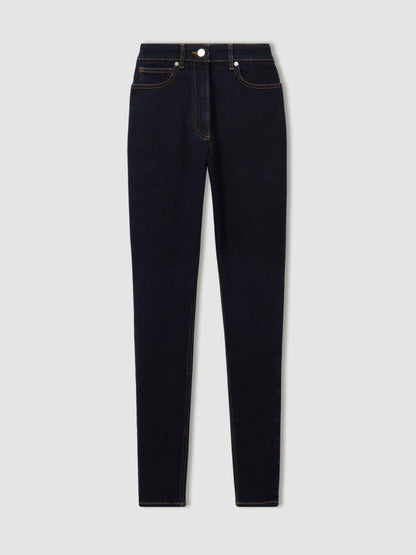 Petite Skinny Jeans in Dark Blue | Reiss Women Recommended