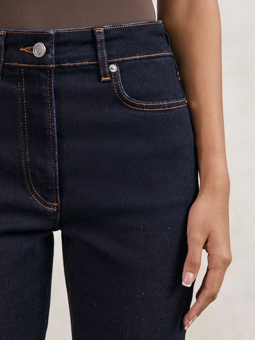 Petite Skinny Jeans in Dark Blue | Reiss Women Recommended