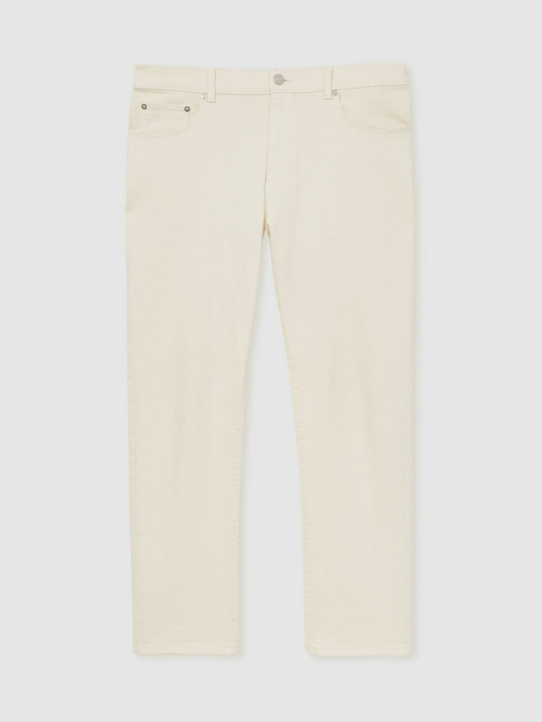 Straight-Leg Jeans in White | Reiss Men Recommended