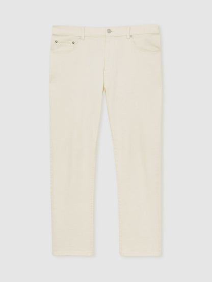 Straight-Leg Jeans in White | Reiss Men Recommended