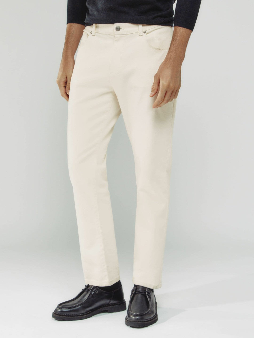 Straight-Leg Jeans in White | Reiss Men Recommended