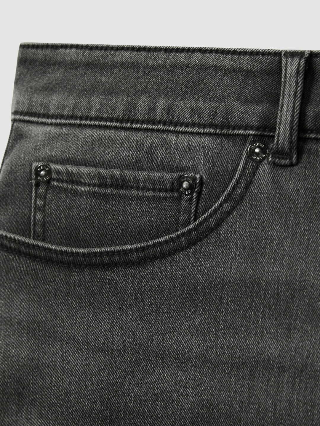 Relaxed-Fit Cropped Jeans in Washed Black | Reiss Men Featured