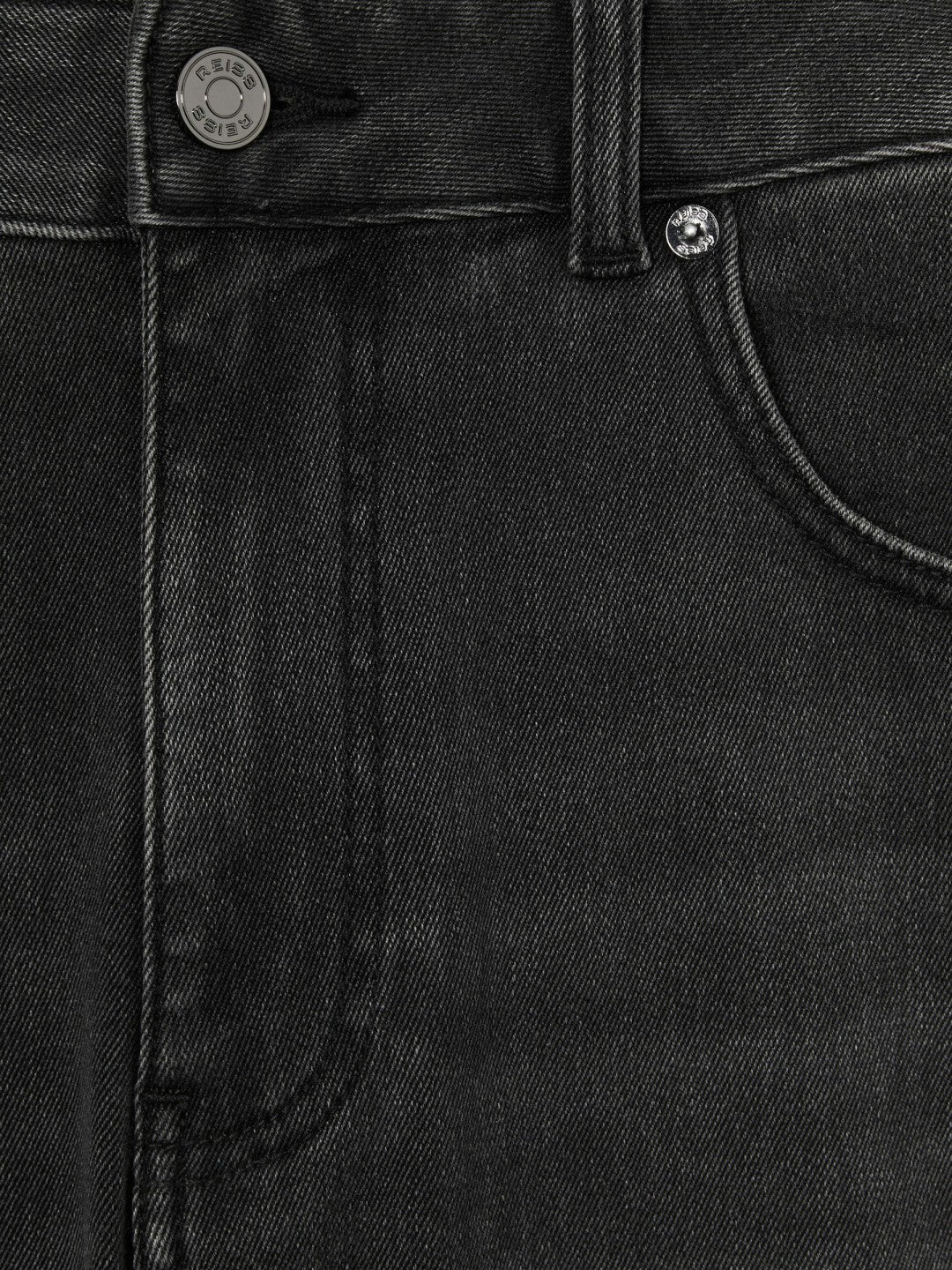 Tapered Slim-Fit Jeans in Washed Black | Reiss Men Premium