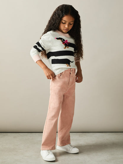13-14 yrs Wide-Leg Jeans in Pink | Reiss Children & Baby Best Seller