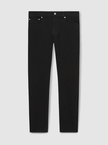 Cotton-Stretch Slim-Fit Jeans in Stay Black | Reiss Men Best Seller